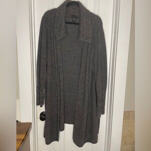 Lane Bryant Charcoal Open Front Cardigan
